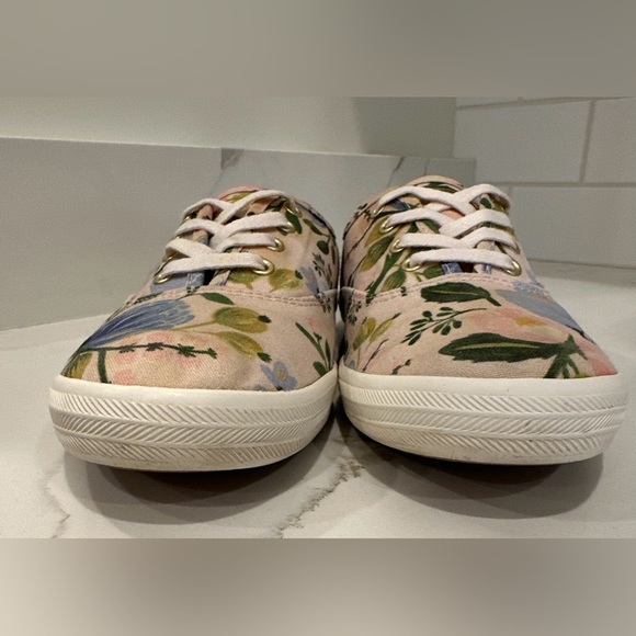 Keds X Rifle Paper Co Champion Garden Party Pink Floral Lace Up Sneakers 7.5 - Picture 6 of 15